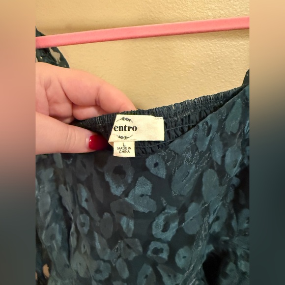 GREEN LEOPARD ENTRO DRESS - Picture 3 of 5